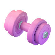 Fitness Gym 3D Icon Barbell 1