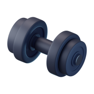 Fitness Gym 3D Icon Barbell