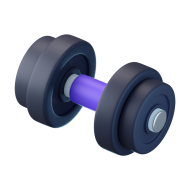 Fitness Gym 3D Icon Barbell 5