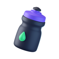 Fitness Gym 3D Icon Water Bottle 5