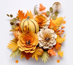 Floral Fall thanksgiving Illustration (20)