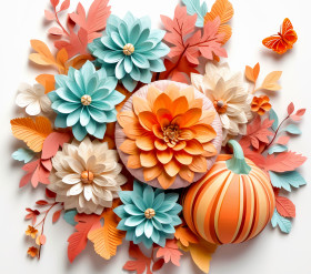 Floral Fall thanksgiving Illustration (6)