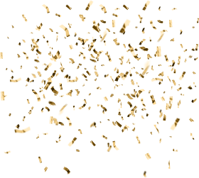 Gold confetti overlays