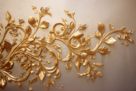 Golden ornament background