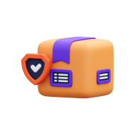 Logistic 3D Illustration Icon package security