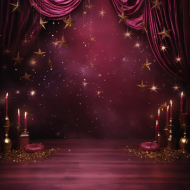 Mulberry Midnight Celebration Background Decoration (5)