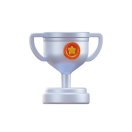 School Education Learning 3d Icon Colored Trophy