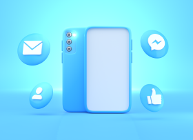 social media icons with mobile (5)