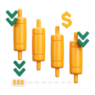 Stock Market 3D Icon Stock Market Chart 2