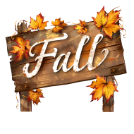 The Fall October Autumn Wooden Signs Clipart (9)