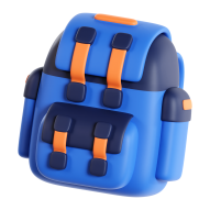 Travel 3D Icon Illustration backpack