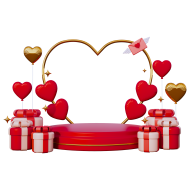 Valentine Day Celebration 3D Romantic and Love Illustration Icon (4)