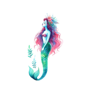 Watercolor Mermaids Clipart Mermaid Png (7)