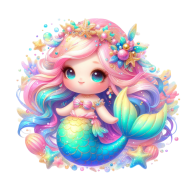 Watercolour Mermaid Clipart Mermaids (8)