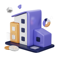 Wealthy Business Finance 3d Illustration Icon Office Building