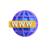 Website Application UI UX 3D Icon Internet